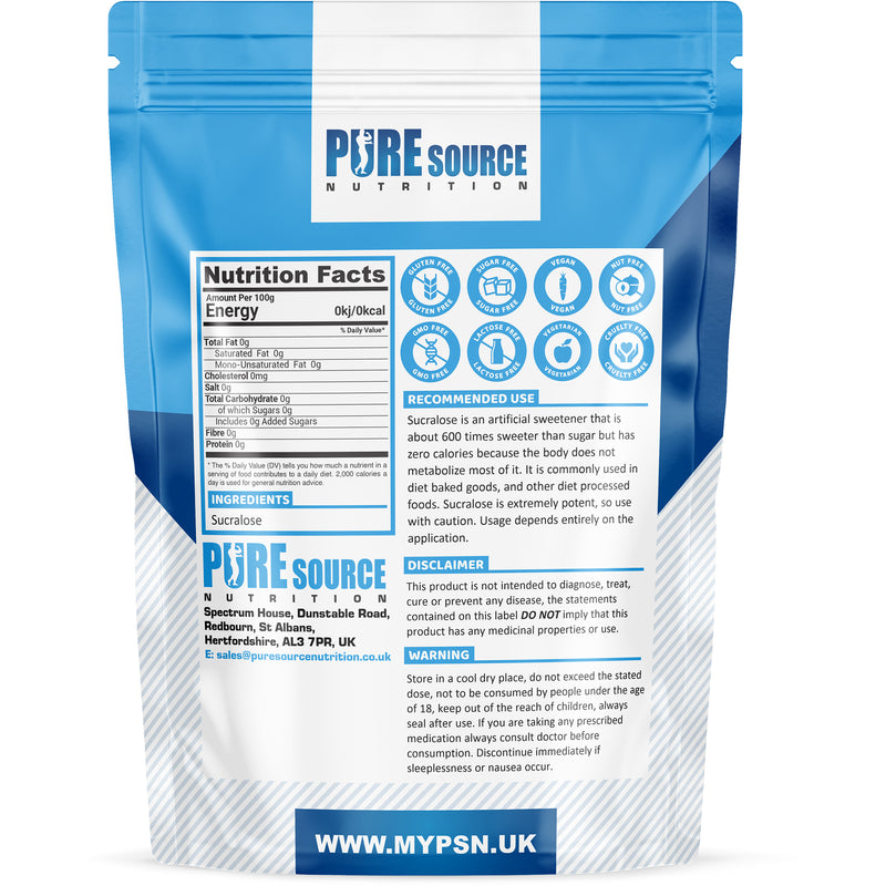 Pure Source Nutrition Sucralose Powder