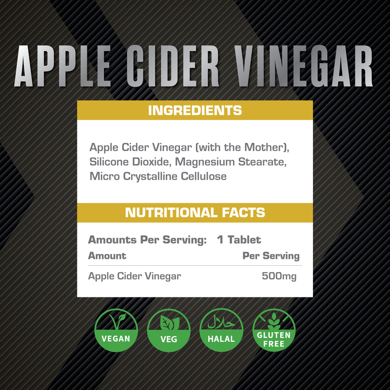 XCelerate Nutrition Apple Cider Vinegar Tablets