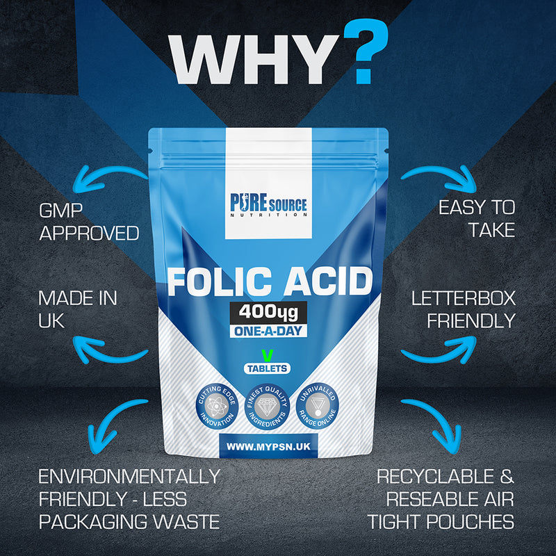 Pure Source Nutrition Folic Acid Tablets