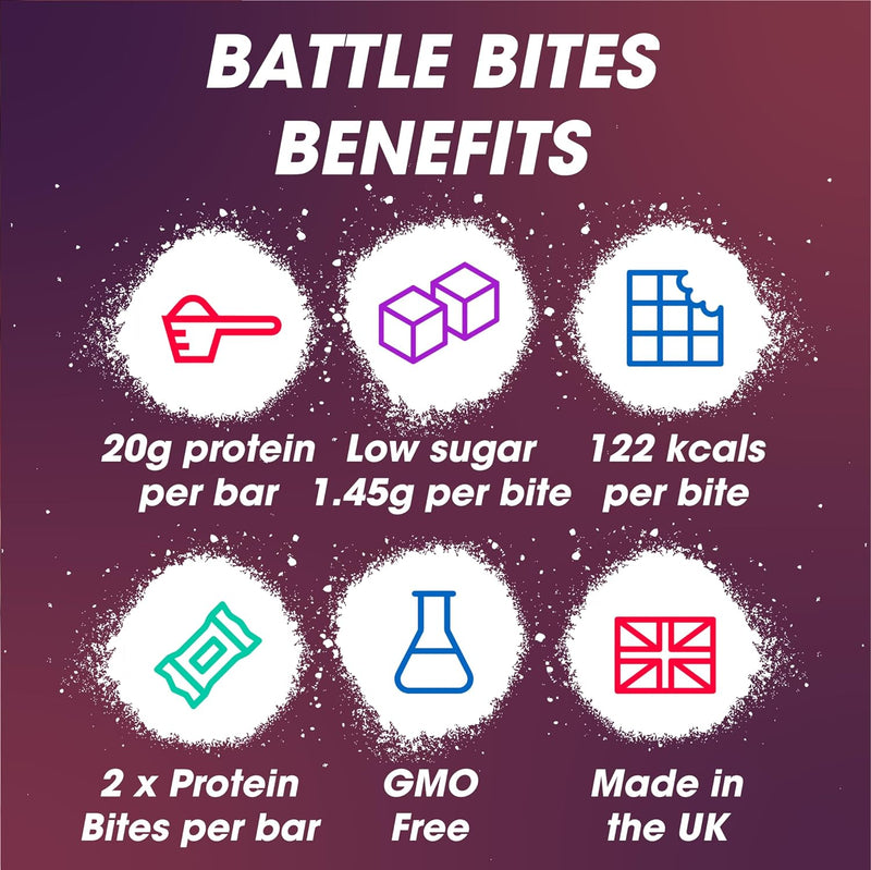 Battle Bites Hi Protein Bar 12x62g