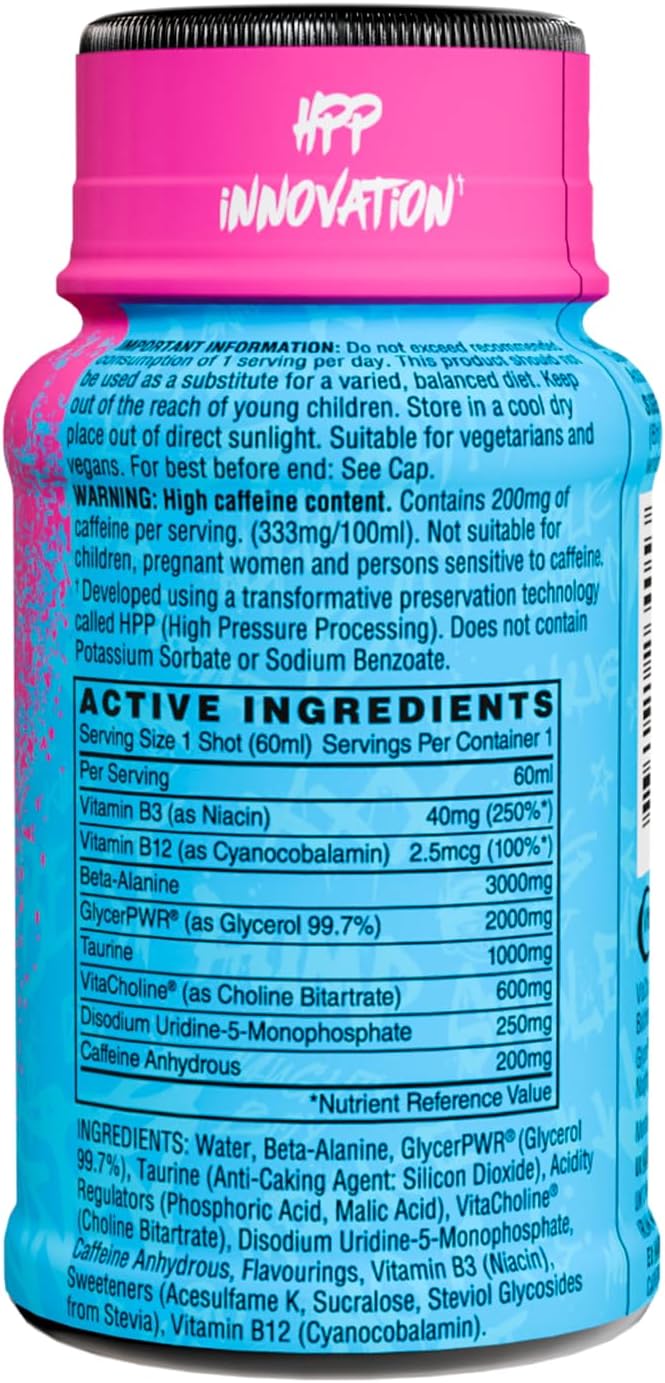 Naughty Boy Lifestyle Menace Pre-Workout Shot 12x60ml