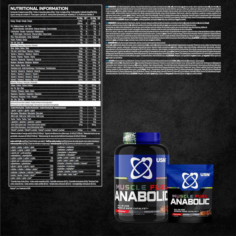 USN Muscle Fuel Anabolic 2kg Powder