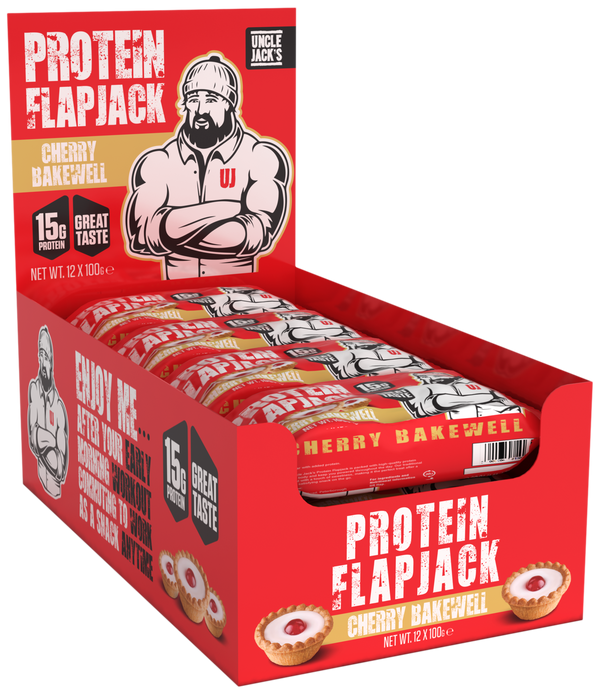 Unclejack's Protein Flapjacks 12x100g