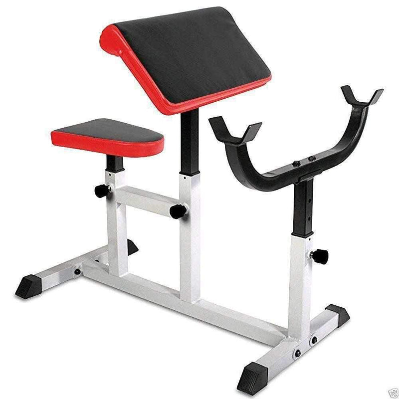 TnP Accessories Preacher Bench + Curl Bar 23.5Kg-Multi Item Stacks-londonsupps