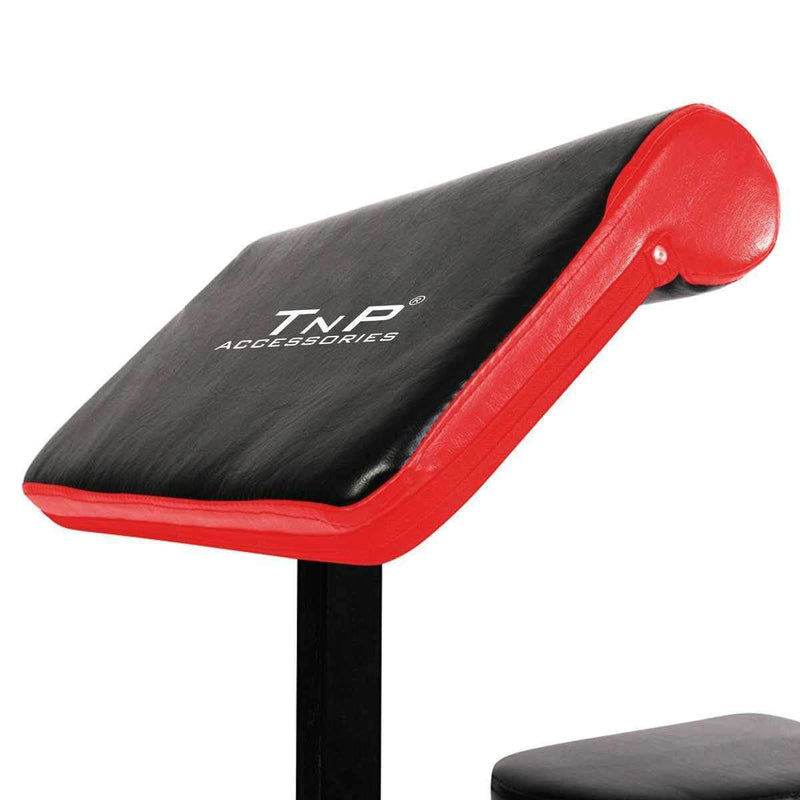 TnP Accessories Preacher Bench + Curl Bar 23.5Kg-Multi Item Stacks-londonsupps